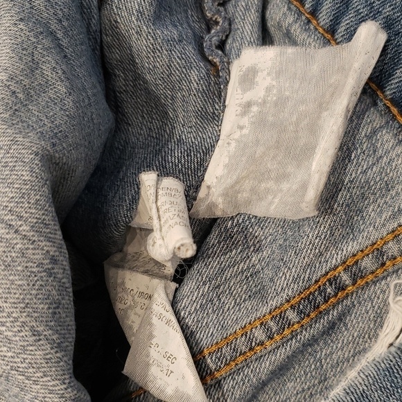 Pull & Bear Denim Jacket Raw Edge Distressed Women's Size M - Picture 9 of 13